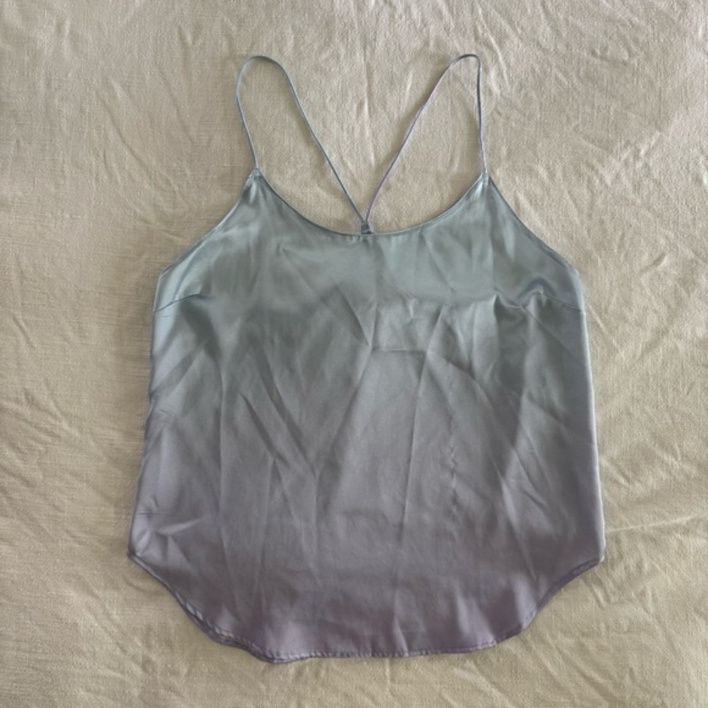Victoria’s Secret satin blue and purple ombre tank